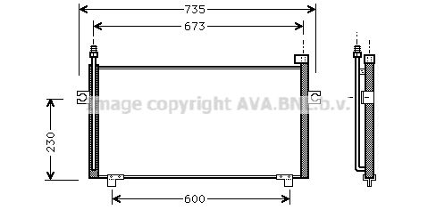 AVA QUALITY COOLING Конденсатор, кондиционер DN5197